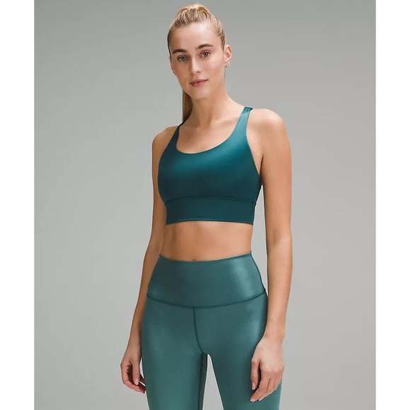 lululemon athletica Other - Lululemon energy‎ longline sports bra tread women's size 4 athletic 
Activewear